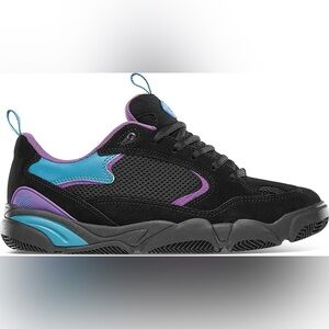 éS Quattro Plus Skate Shoes 10 women’s black teal purple